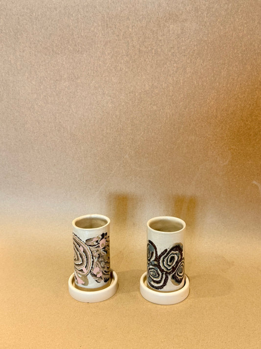Ceramic Incense Burner - Nerikomi