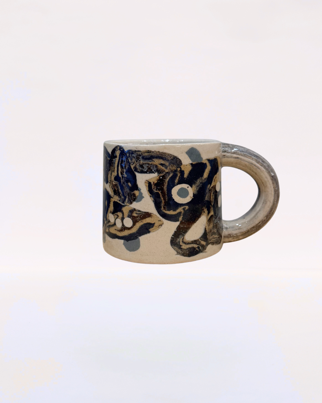 Handcrafted Ceramic Mug - Large Nerikomi
