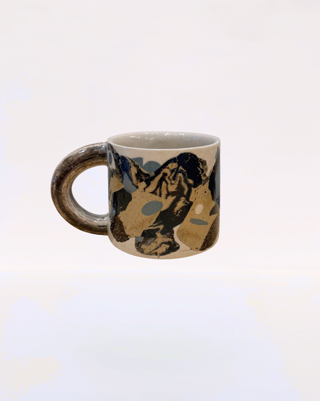 Handcrafted Ceramic Mug - Large Nerikomi
