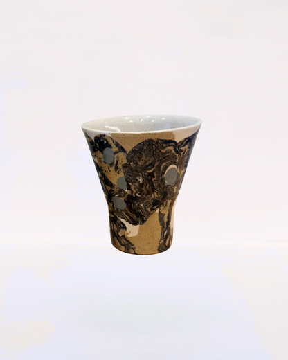 Handmade Ceramic Wine Glass