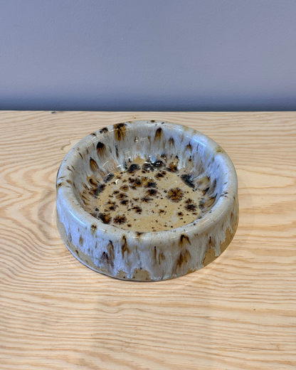 Handmade Ceramic Dog Bowl - White