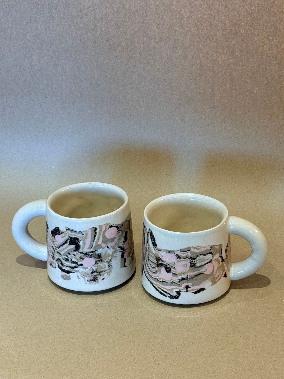 Handcrafted Ceramic Mug - Large Nerikomi
