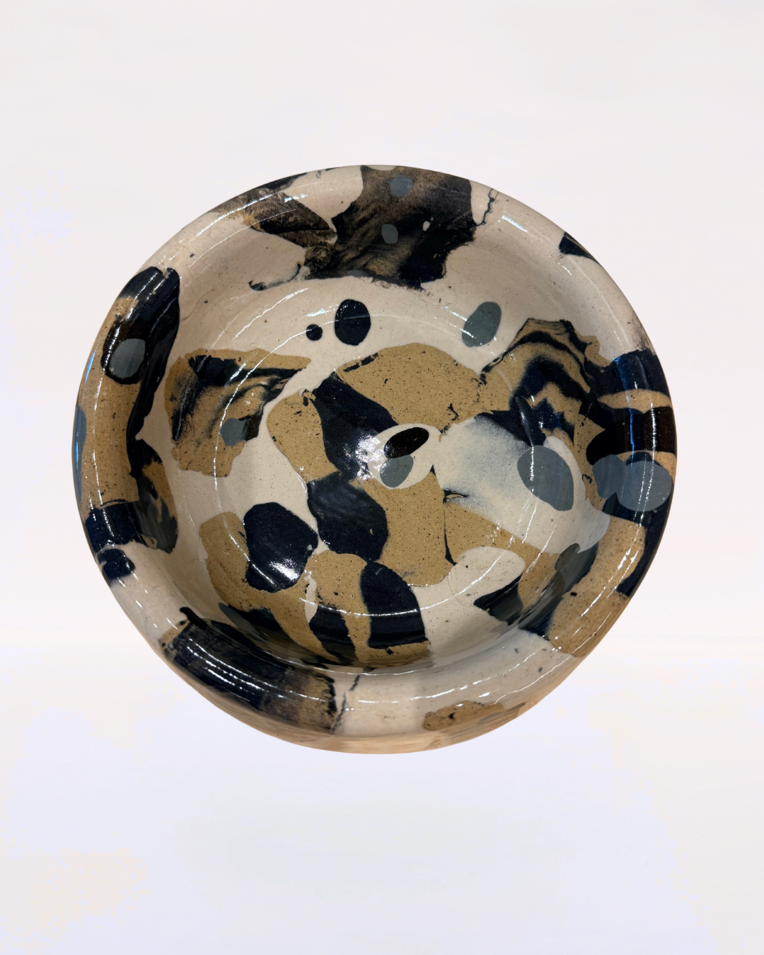 Handmade Ceramic Dog Bowl - Nerikomi
