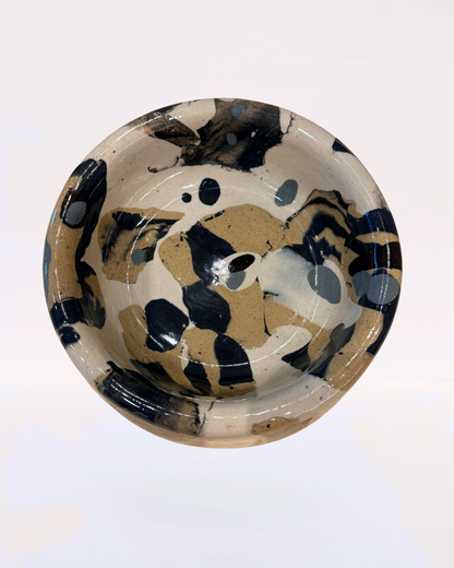Handmade Ceramic Dog Bowl - Nerikomi