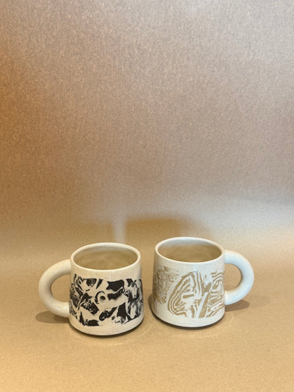 Handcrafted Ceramic Mug - Large Nerikomi