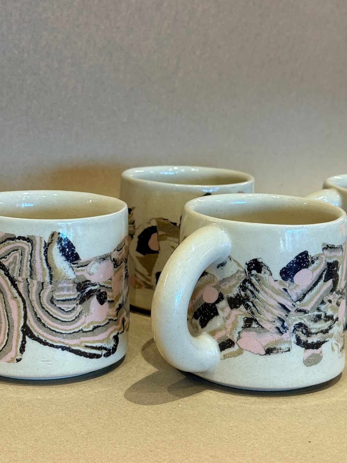 Handcrafted Ceramic Mug - Large Nerikomi