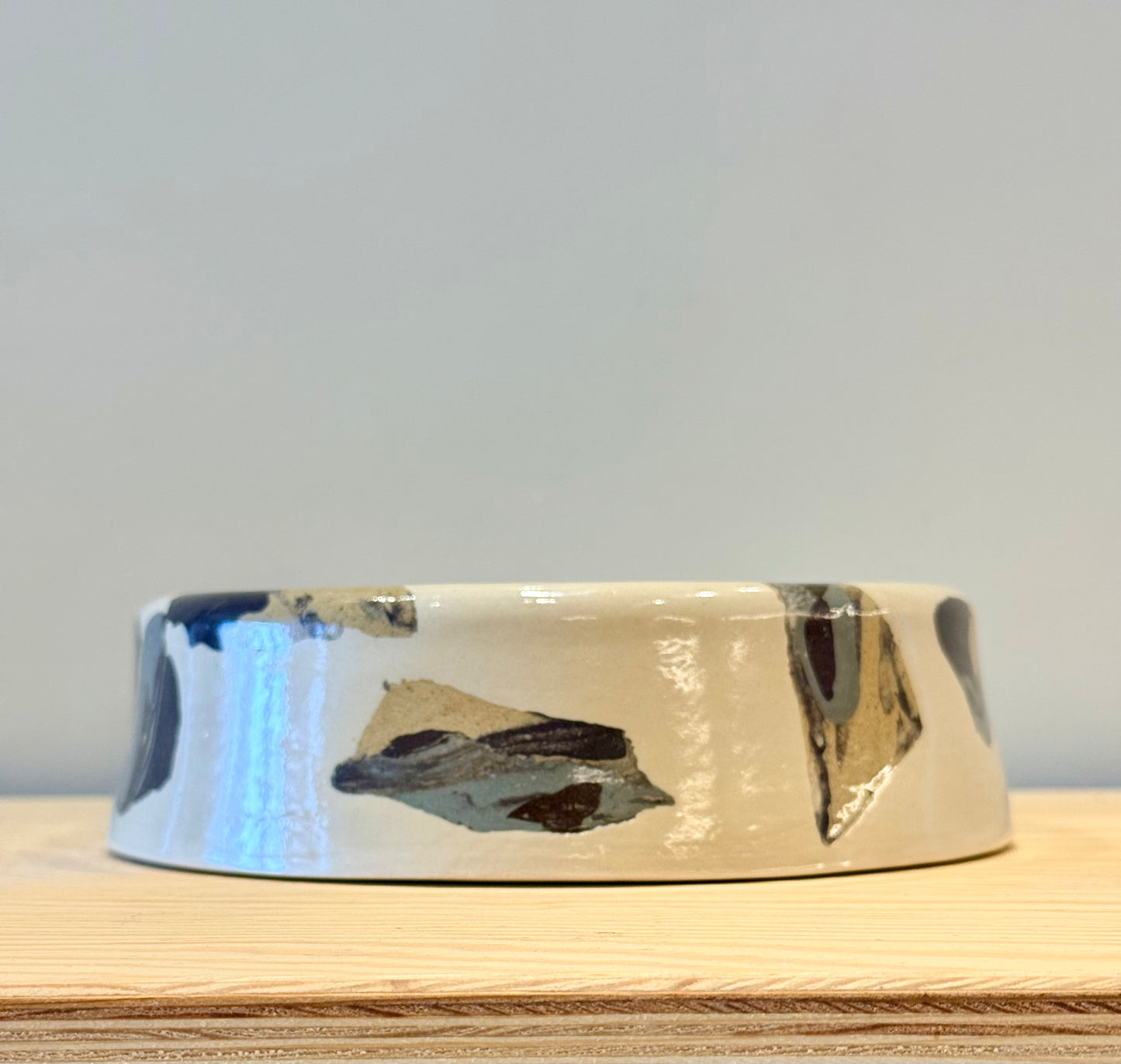 Handmade Ceramic Dog Bowl - Nerikomi