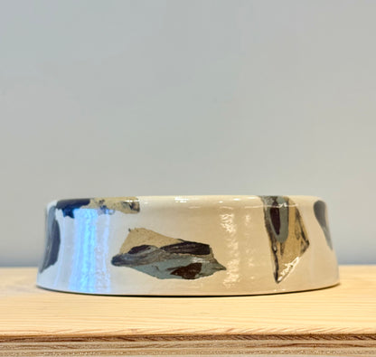 Handmade Ceramic Dog Bowl - Nerikomi