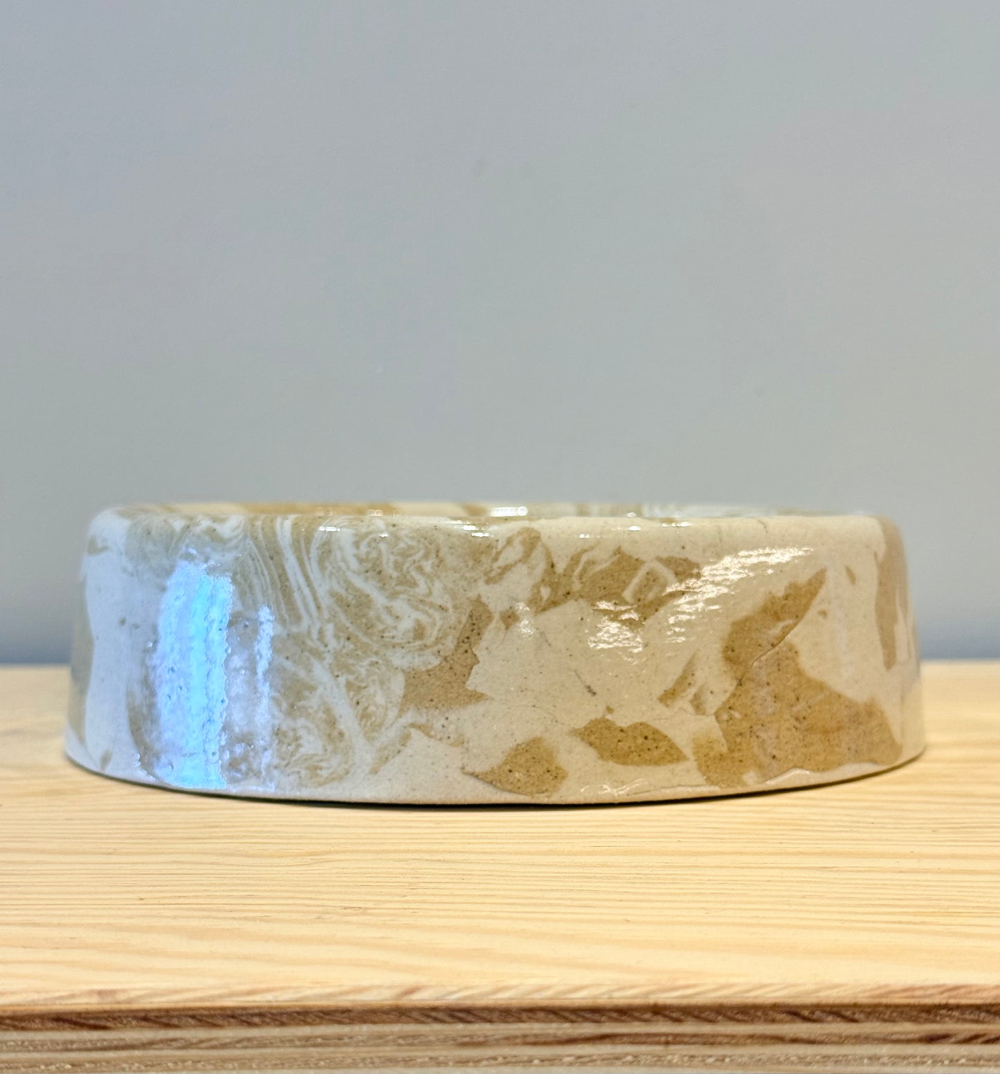 Handmade Ceramic Dog Bowl - Nerikomi