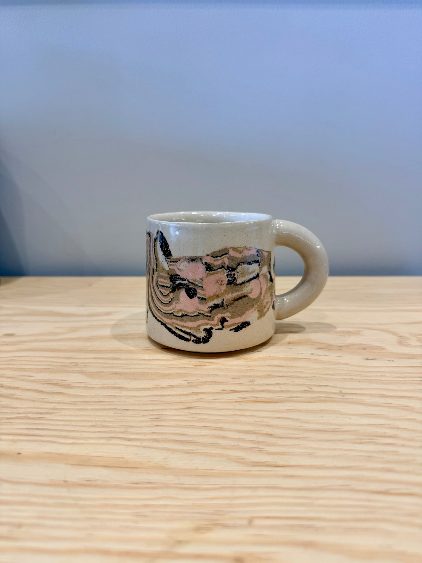 Handcrafted Ceramic Mug - Large Nerikomi