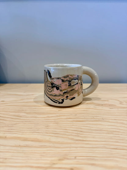 Handcrafted Ceramic Mug - Large Nerikomi