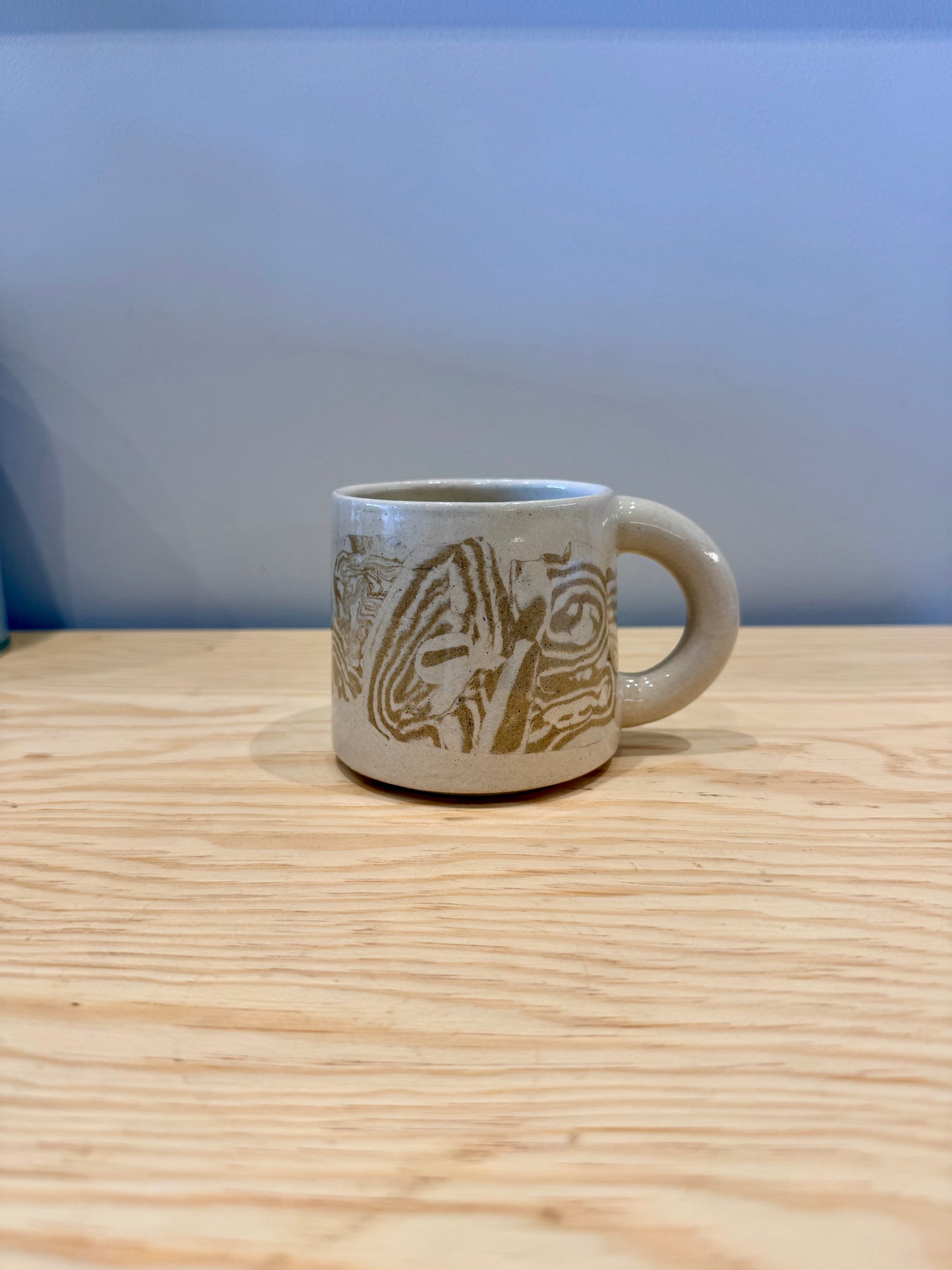 Handcrafted Ceramic Mug - Large Nerikomi