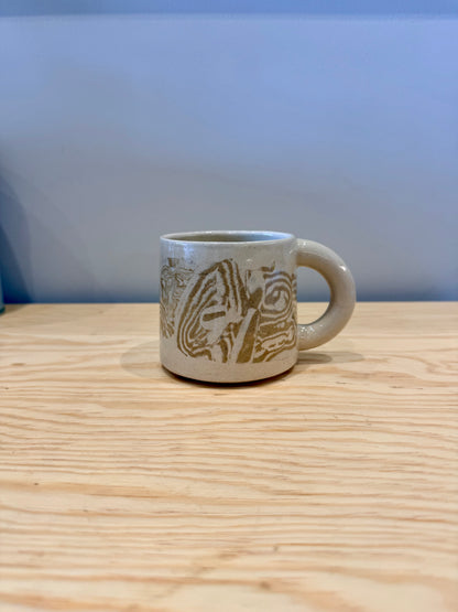 Handcrafted Ceramic Mug - Large Nerikomi