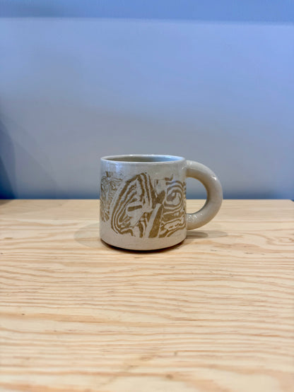 Handcrafted Ceramic Mug - Large Nerikomi